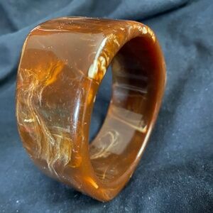 Vintage Brown Bangle Bracelet